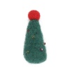 Bild von Wolle DIY & Handwerk Dunkelgrün Weihnachten Weihnachtsbaum 4.5cm x 2.1cm, 2 Stück