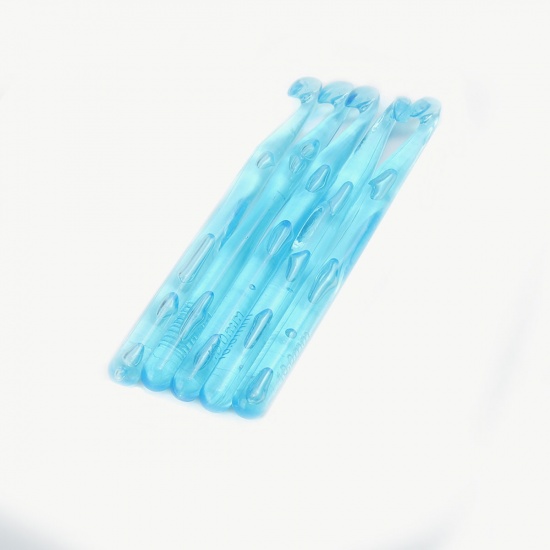 Immagine di 9.8mm Plastica Ferri da Maglia Blu Chiaro 13.7cmLunghezza, 10 Pz