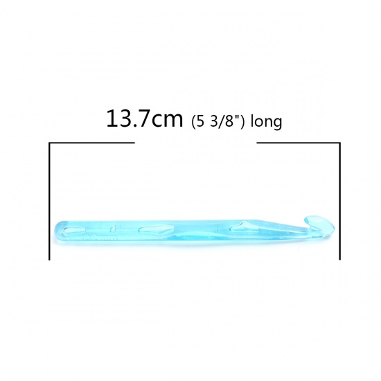 Immagine di 9.8mm Plastica Ferri da Maglia Blu Chiaro 13.7cmLunghezza, 10 Pz