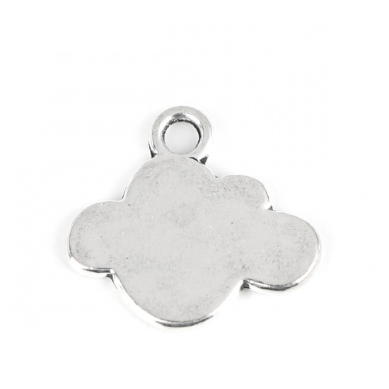 Picture of Zinc Based Alloy Weather Collection Charms Cloud Antique Silver 20mm x 18mm, 30 PCs