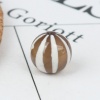 Picture of (Grade A) Agate ( Natural ) Beads Light Brown Round About 10mm Dia., Hole: Approx 1.2mm, 10 PCs