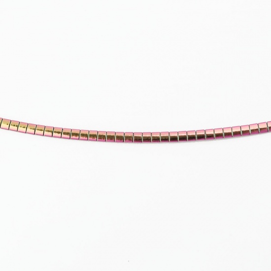 Picture of 1 Piece Vacuum Plating 304 Stainless Steel Collar Neck Ring Necklace For DIY Jewelry Making Round Multicolor Plating 45cm(17 6/8") long