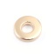 Picture of 304 Stainless Steel Charms 18K Real Gold Plated Round Hollow 8mm Dia., 5 PCs