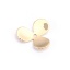 Imagen de 304 Acero Inoxidable Tapón de cuentas Flor 18K Oro Real Chapado (Apta la Cuenta: 16mm) 17mm x 16mm, 2 Unidades