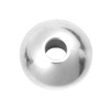 304ステンレス鋼 スペーサービーズ ユーフォー シルバートーン 約 8mm直径、 穴：約 2.3mm、 10 個 の画像
