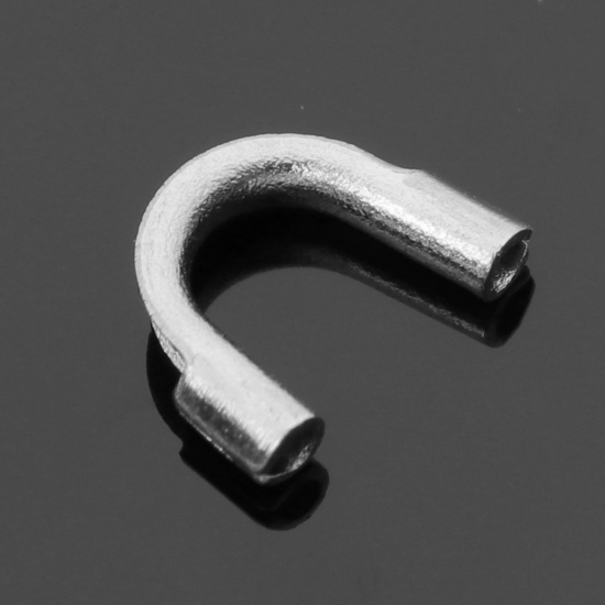 Bild von 304 Edelstahl Draht Schützer Silberfarbe 6mm x 5mm, 5 Stück