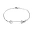 Immagine di Acciaio Inossidabile Braccialetti Tono Argento Freccia 20cm Lunghezza, 1 Pz