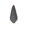 Image de (Classement B) Pendentifs Doré en Turquoise ( Naturel ) Cravate Noir & Blanc 5cm x 1.8cm, 1 Pièce