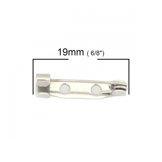 Immagine di 304 Acciaio Inossidabile Maglieria Forma di Graffetta striscia Tono Argento 19mm x 5mm, 10 Pz