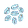 Picture of Natural Shell Loose Beads Conch/ Sea Snail Multicolor Circle Pattern About 25mm x 17mm-18mm x 14mm, 10 PCs