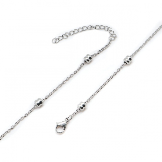 Picture of 304 Stainless Steel Link Cable Chain Necklace Silver Tone With Lobster Claw Clasp 75cm(29 4/8") long, 1 Piece
