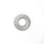 Immagine di 304 Acciaio Inossidabile Charms Anello Tono Argento 15mm Dia., 10 Pz