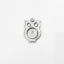 Bild von 304 Edelstahl Charms Eule Silberfarbe Cabochon Fassung (für 8mm 3mm) 19mm x 13mm, 5 Stück