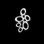 Image de Connecteurs en 304 Acier Inoxydable Ovale Argent Mat 25mm x 15mm, 10 Pcs
