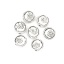 Picture of Zinc Based Alloy Beads Oval Antique Silver Color Swirl About 13mm x 12mm, Hole: Approx 1.9mm, 10 PCs