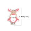 Picture of Wood Sewing Buttons Scrapbooking 2 Holes Christmas Reindeer Multicolor 32mm x 24mm, 25 PCs