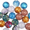 Picture of Glass Dome Seals Cabochon Round Flatback At Random Glitter