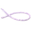 Immagine di Argilla Katsuki Perline Tondo Bianco & Viola Circa 4mm Dia, Foro: Circa 1.1mm, lunghezza: 40.5cm - 40cm, 3 Fili (Circa 330 - 350 Pezzi/Treccia)