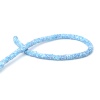 Immagine di Argilla Katsuki Perline Tondo Blu Circa 4mm Dia, Foro: Circa 1.1mm, lunghezza: 40.5cm - 40cm, 3 Fili (Circa 330 - 350 Pezzi/Treccia)