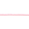 Изображение Глина Katsuki Бусины Круглые, Светло-розовый 5мм диаметр, 1.7мм, 40.5см - 40см длина, 3 Нитки ( 330 - 350 шт/ 1 нитка)