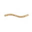 Immagine di 10 Pz Ecologico Ottone Perline per la Creazione di Gioielli con Fai-da-te 18K Vero Oro Placcato Tubo Curvo Modello di S 25mm x 4mm, Buco: Circa 1.1mm