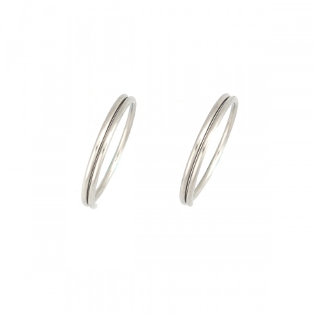 Picture of 200 PCs 12mm Dia., 0.7mm(21 gauge) 304 Stainless Steel Double Split Jump Rings Findings For Jewelry Making Silver Tone Round