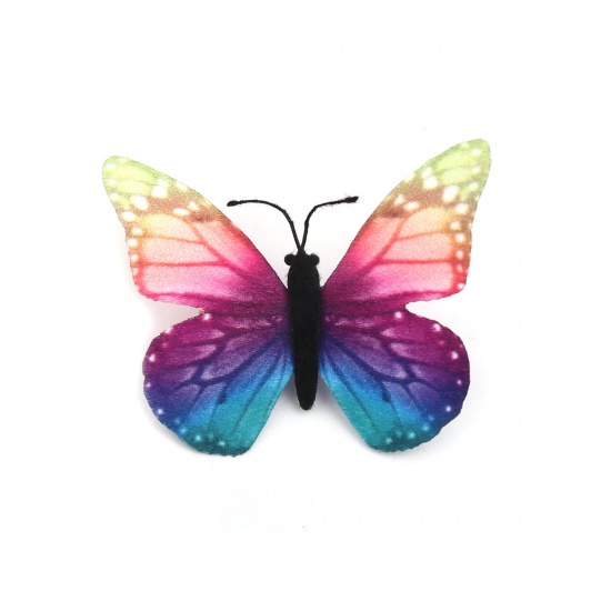 Imagen de Tela Mariposa Etérea Pin Broches Multicolor 5.5cm x 4.2cm, 1 Unidad