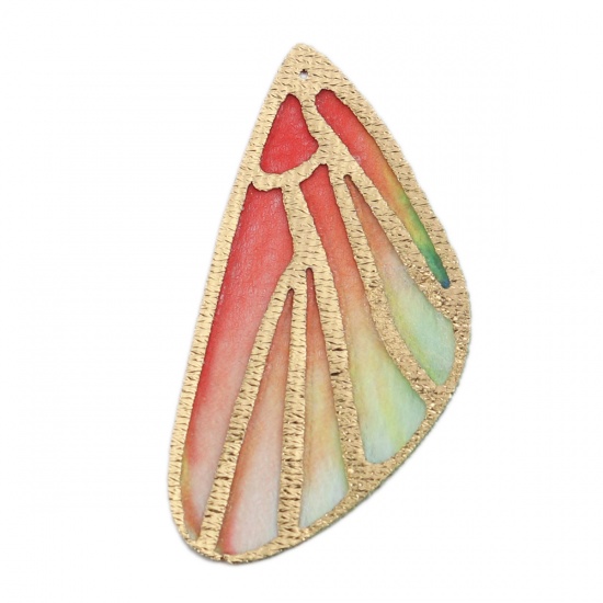 Изображение ткань Подвески Крыло бабочки Разноцветный 5см x 2см, 5 Куски(ов)