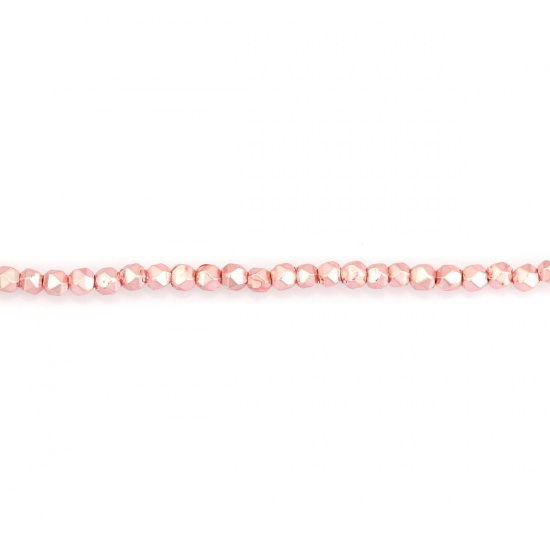 Immagine di (Grado B) Ematite ( Naturale ) Perline Rosa Come 2mm x 2mm, Foro:circa 0.5mm, 40cm L unghezza, 1 Filo (Corca 202 Pz/ Sfilza)