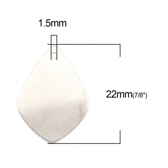 Immagine di Lega di Zinco Connettore Accessori Poligono Argento Placcato Curva 22mm x 15mm, 10 Pz