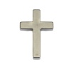 Изображение (Сорт A) Гематит ( Природный ) Подвески Вороненая сталь Крест 3.5см x 2.3см, 1 ШТ