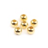 Picture of Zinc Based Alloy Beads Round Gold Plated About 6mm Dia, 200 PCs