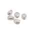 Bild von Kristall ( Natur ) Perlen Tropfen Silberfarbe Transparent ca. 21mm x 18mm - 20mm x 16mm, Loch:ca. 1mm, 1 Stück