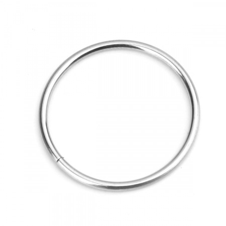 Picture of 50 PCs 21mm Dia., 1.2mm(17 gauge) 304 Stainless Steel Open Jump Rings Findings For Jewelry Making Silver Tone Round