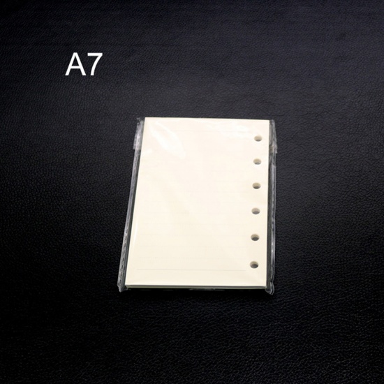 Image de A7 Recharges Papiers Intérieurs de Cahier à Spirale en Papier Blanc Rectangle 1 Cahier