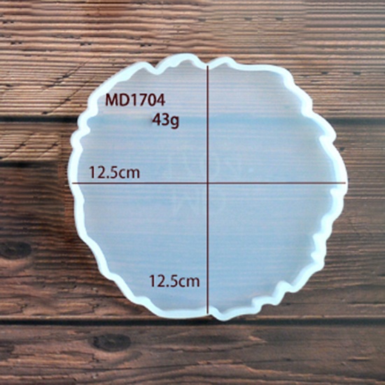 Imagen de Silicona Molde Portavasos Transparente 12.5cm x 12.5cm, 1 Unidad