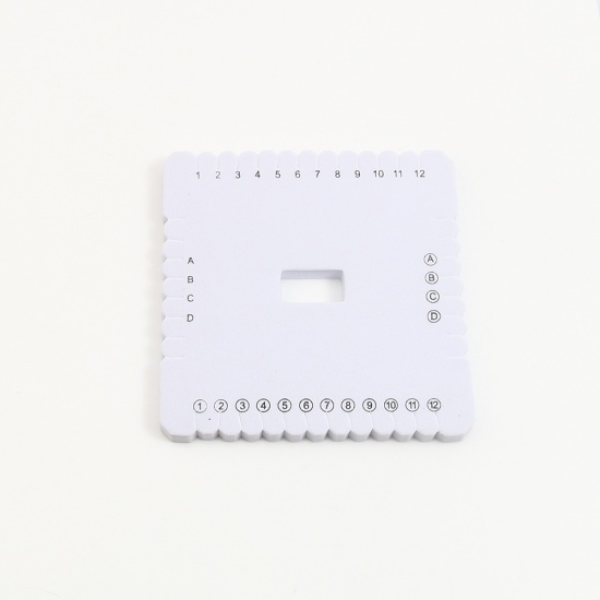 Picture of Plastic Braiding Disc Square Gray 10cm x 10cm, 1 Piece