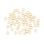 Immagine di 100 Pz 3mm Dia, 0.5mm(24 misura) 304 Acciaio Inossidabile Aperto Stile Anello di Salto Oro Placcato Tondo