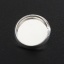 亜鉛合金 台座付 カボションセッティング台 円形 銀メッキ ( 10mmに適応) 12mm直径、 20 個 の画像