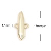 Picture of Zinc Based Alloy Connectors Submarine Gold Plated 17mm x 8mm, 20 PCs