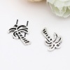 Picture of Zinc Based Alloy Charms Coconut Palm Tree Antique Silver Color 16mm x 13mm, 50 PCs