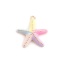 Picture of 5 PCs Eco-friendly Brass Ocean Jewelry Charms 18K Real Gold Plated Multicolor Star Fish Enamel 14mm x 13mm