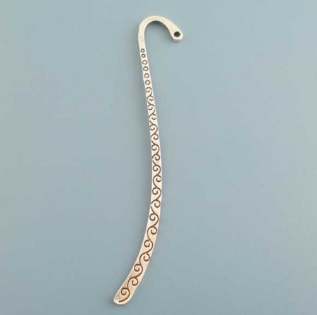 10PCs Antique Silver Bookmark With Loop 85mm Findings