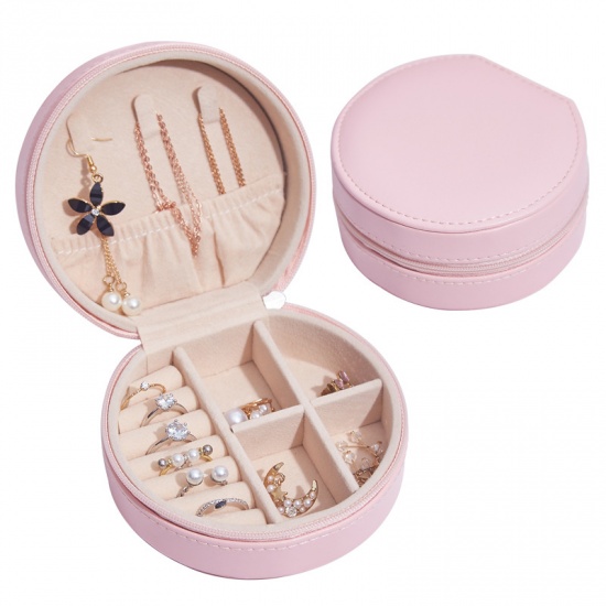 Изображение Jewelry Gift Boxes Round Light Pink 11cm , 1 Piece
