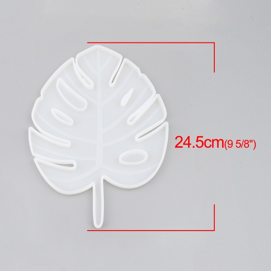 Image de Moule en Silicone Feuille Blanc 24.5cm x 17cm, 1 Pièce