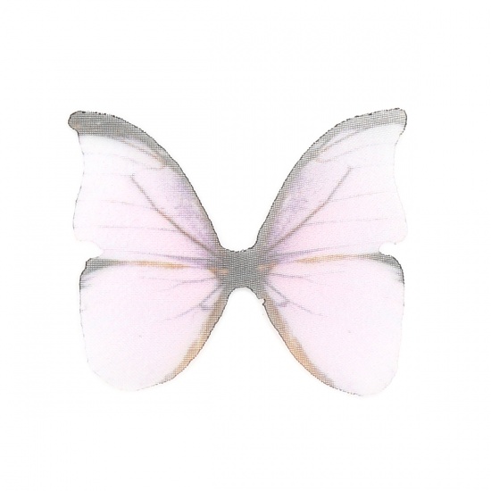 Picture of Organza Ethereal Butterfly For DIY & Craft Mauve 38mm x 32mm, 50 PCs