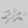 Picture of Zinc Based Alloy Charms Number Antique Silver Color Mixed 9mm x 4mm, 1 Set ( 10 PCs/Set)
