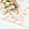 Picture of Zinc Based Alloy Charms Capital Alphabet/ Letter Gold Plated Mixed 16mm x 6mm, 1 Set ( 26 PCs/Set)