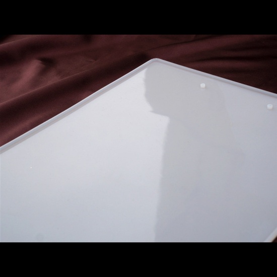 Immagine di Silicone Strumenti di Gioielli in Resina Rettangolo Bianco 32cm x 23cm, 1 Pz
