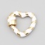 Bild von Zinklegierung Spannwirbel Halskette Armband Ringe Herz Vergoldet Zum Abschrauben 20mm x 18mm, 1 Stück